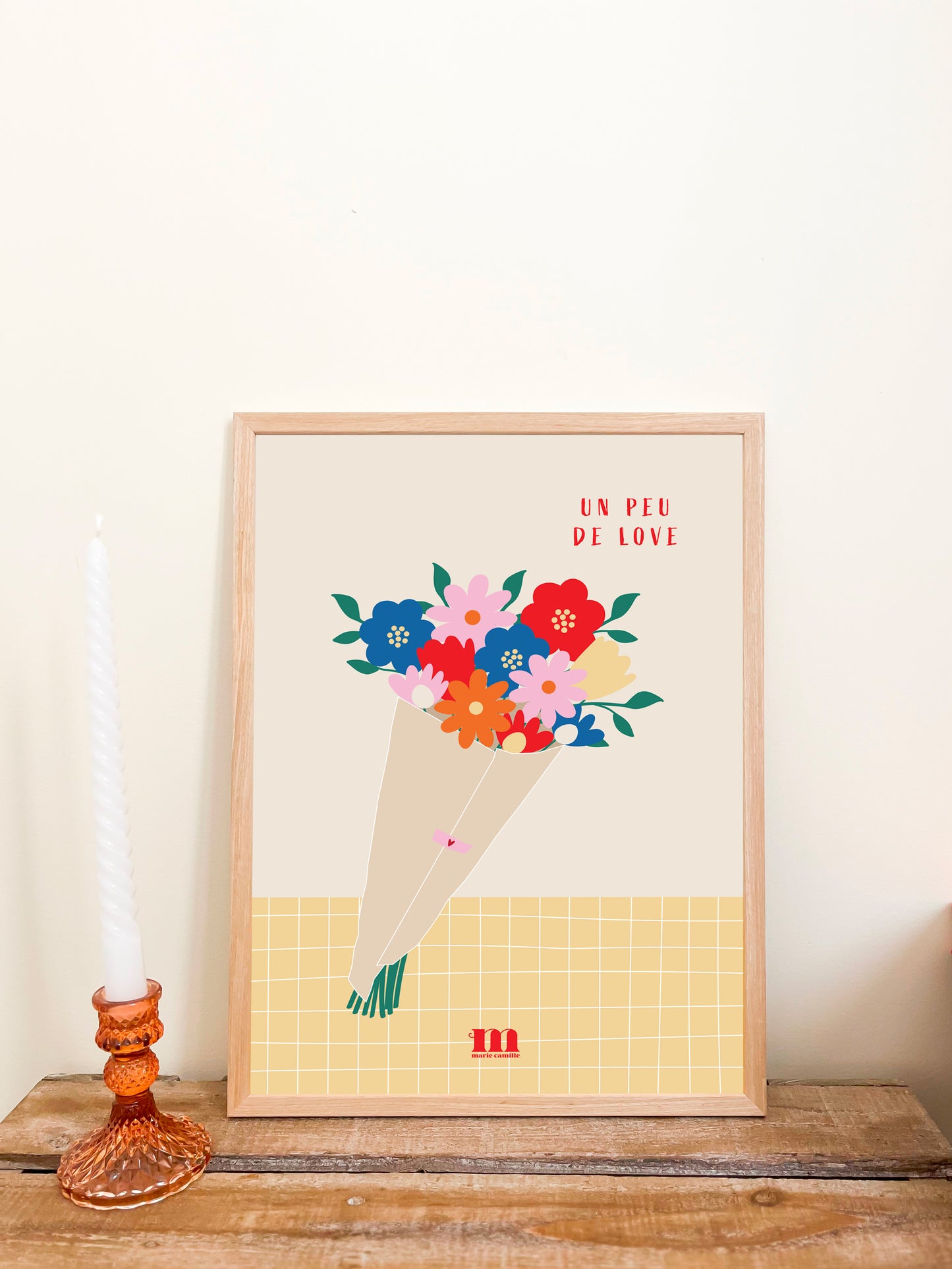 Affiche 30x40cm "Un peu de love"