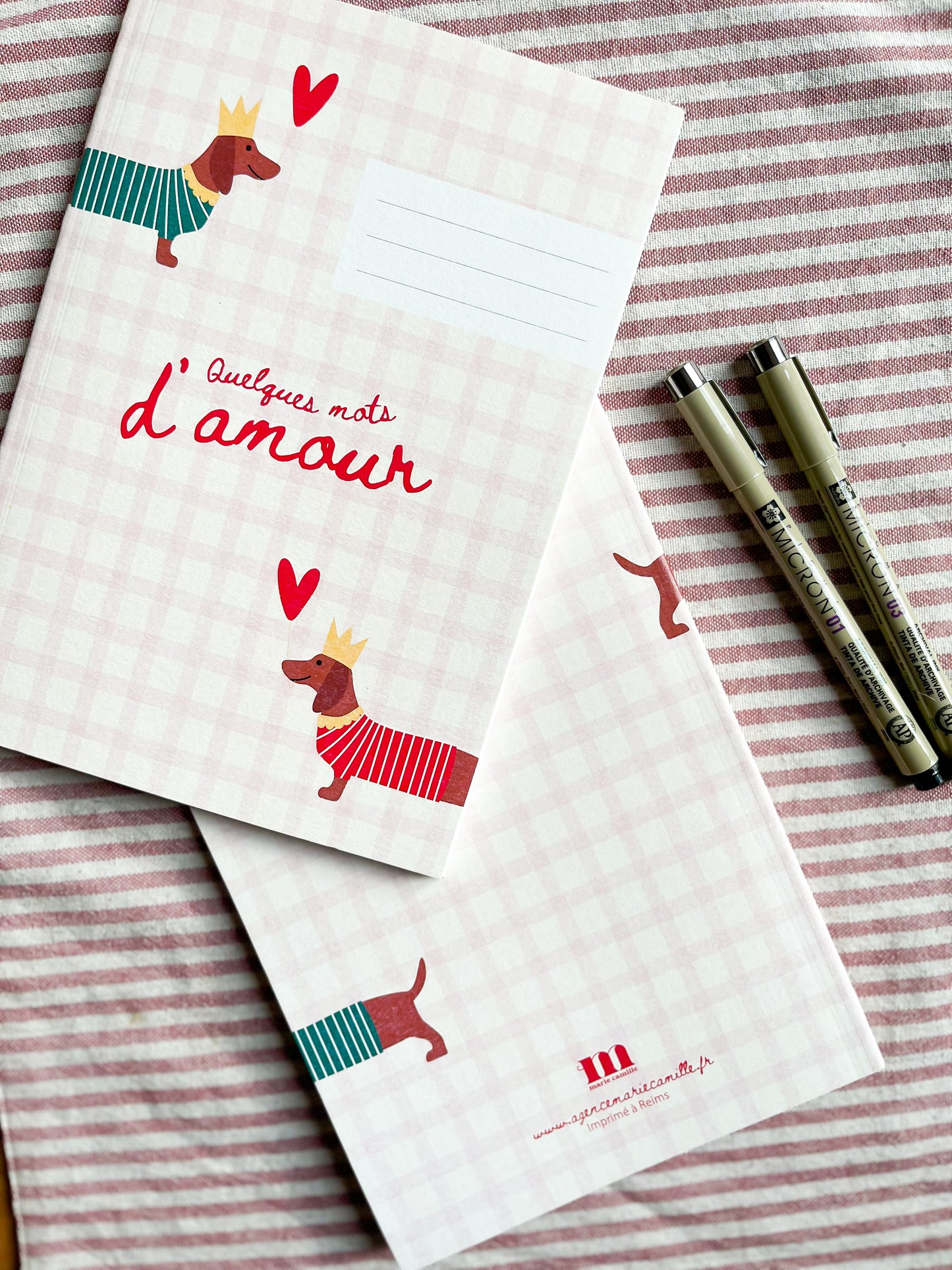 Carnet A5 "Quelques mots d'amour"