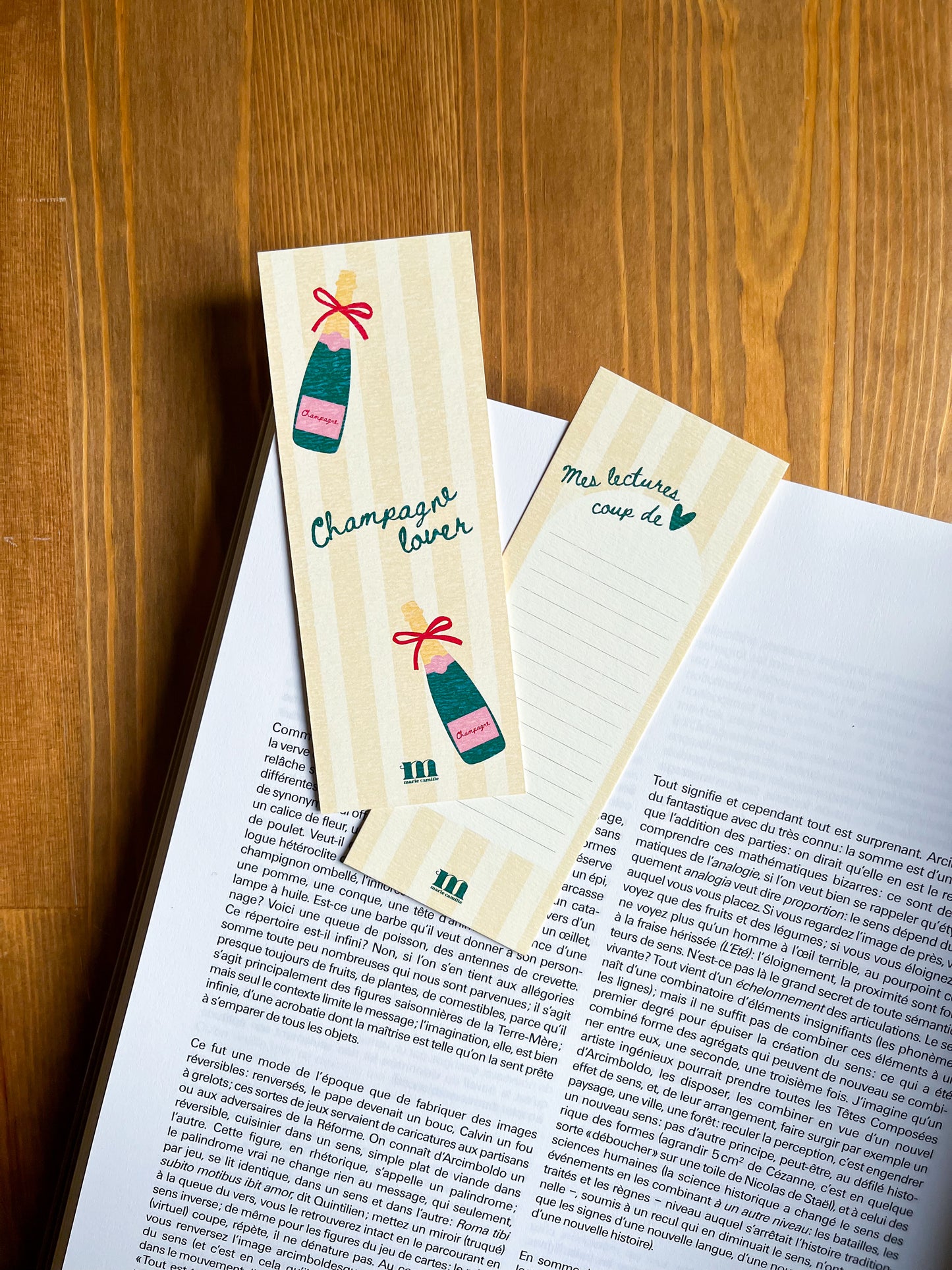 Marque-pages "Champagne lover"