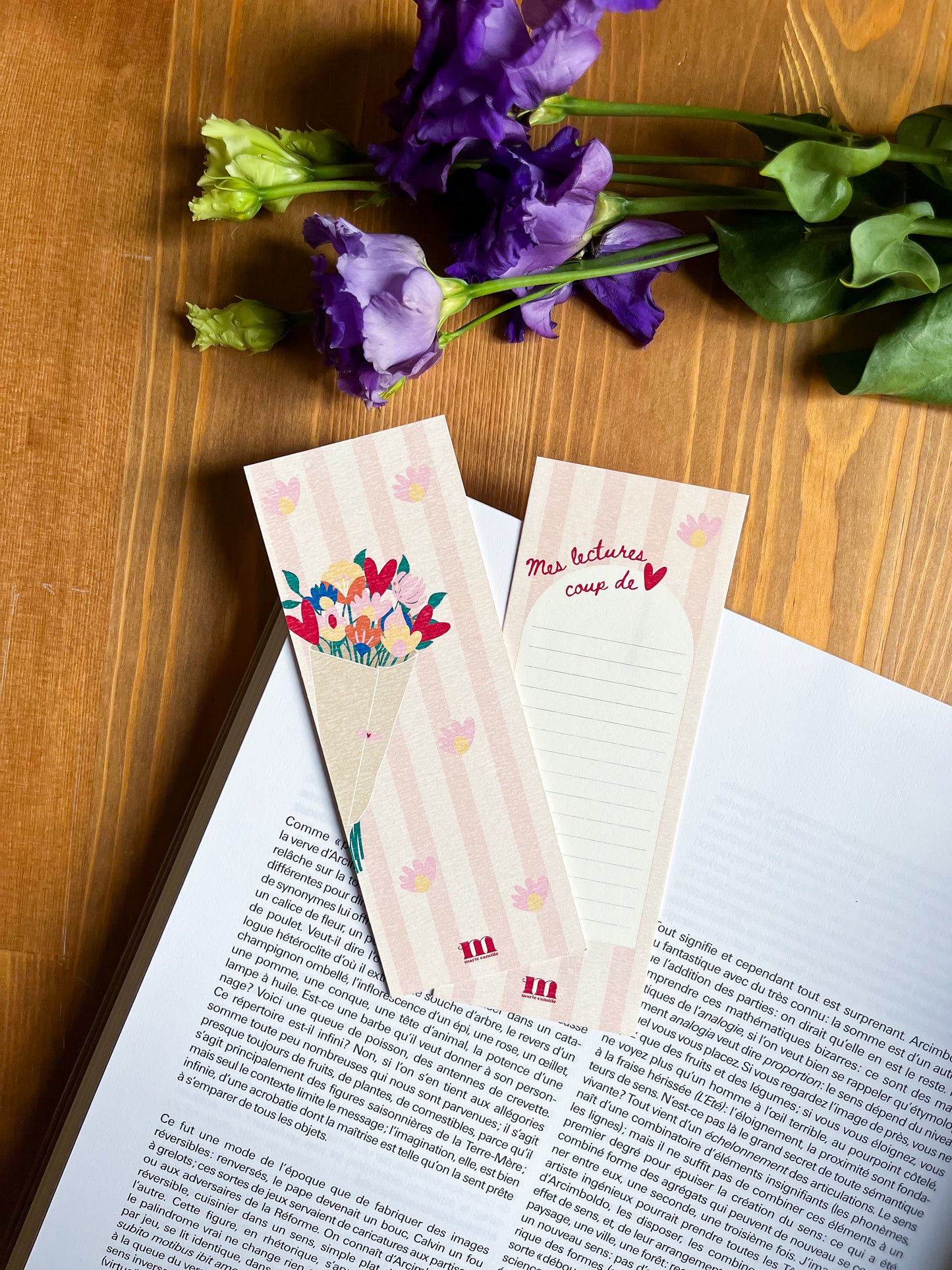 Marque-pages "Fleurs"