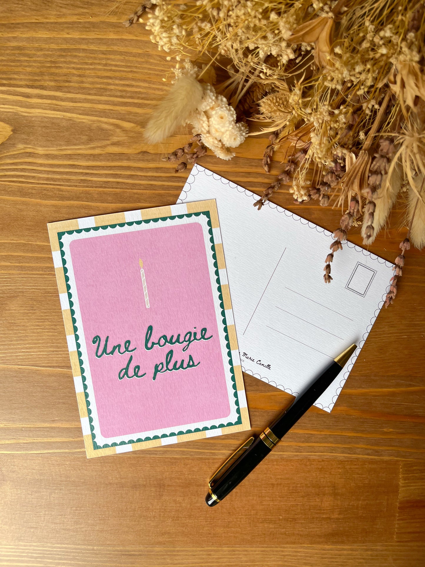 Carte postale "Une bougie de plus"