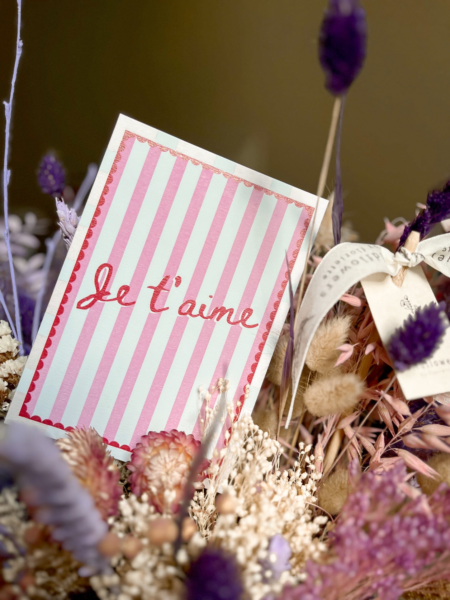 Carte postale "Je t'aime"