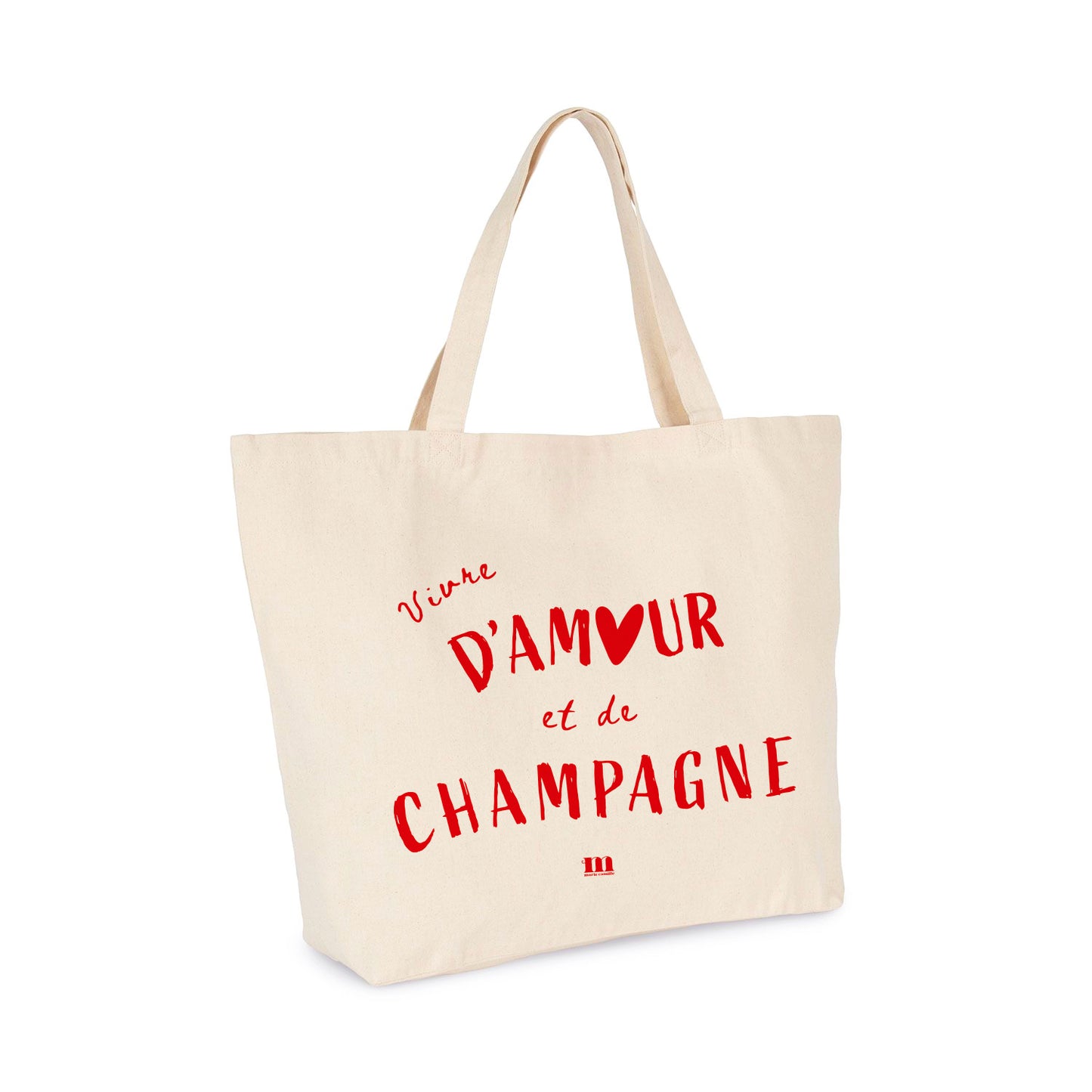 Cabas "Vivre d'amour et de champagne"