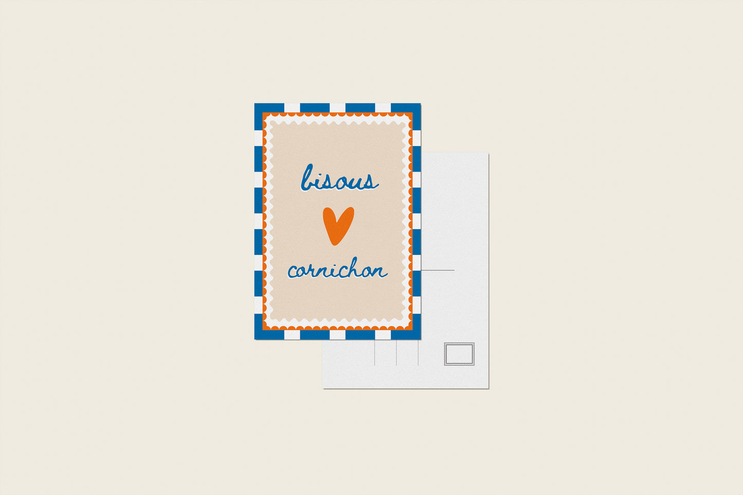 Carte postale "Bisous cornichon"