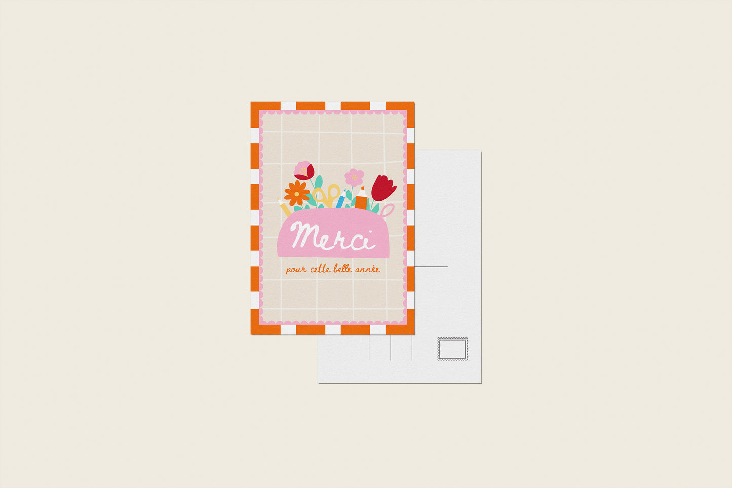 Carte postale "Merci pour cette belle année"