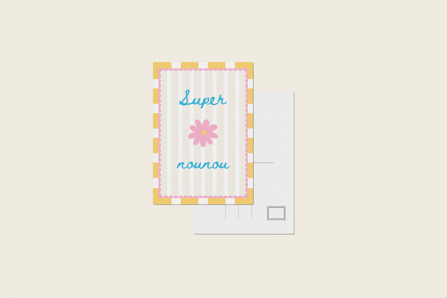 Carte postale "Super nounou"