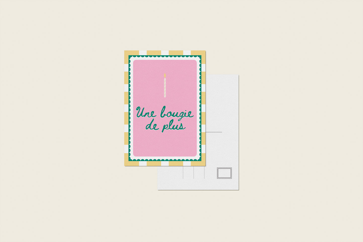 Carte postale "Une bougie de plus"