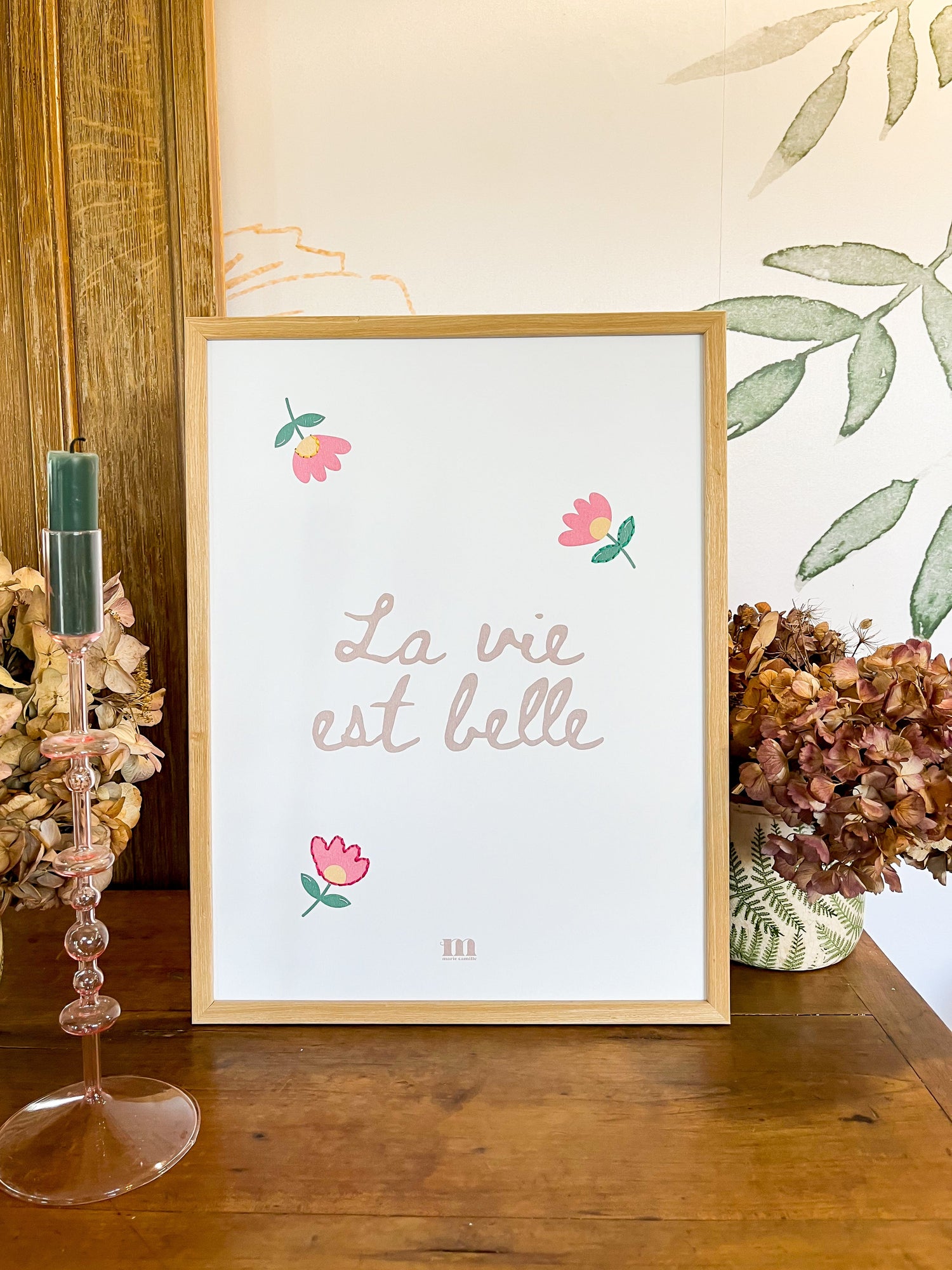 Affiches brodées