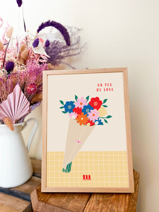 Affiche 21x30cm "Un peu de love"