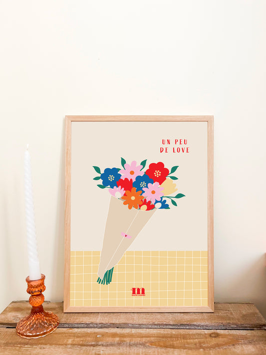 Affiche 30x40cm "Un peu de love"