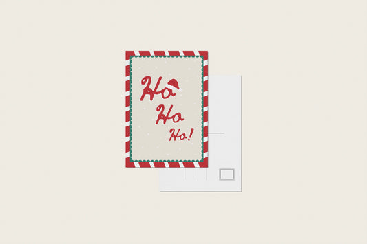 Carte postale "Ho ho ho"