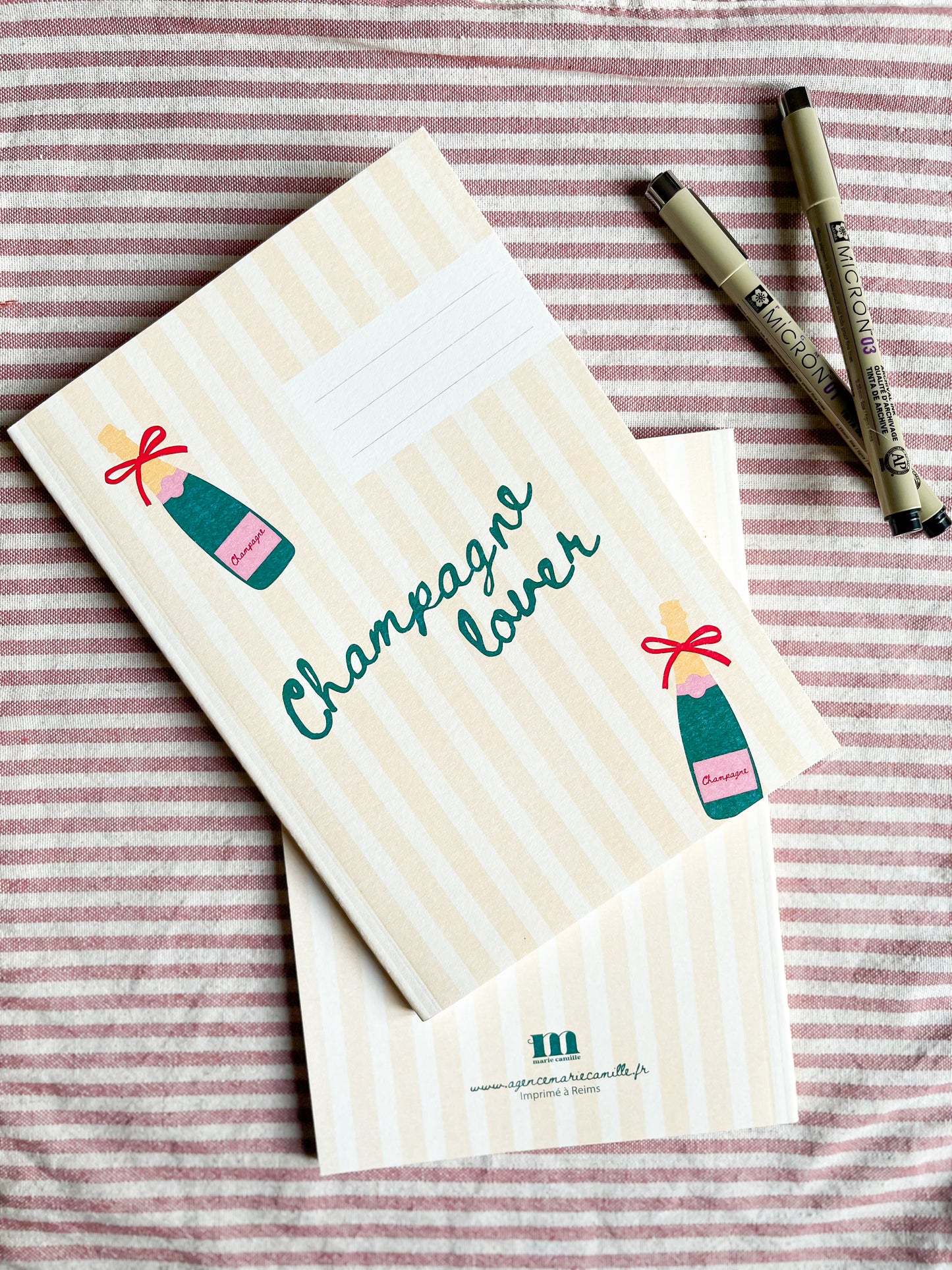 Carnet A5 "Champagne lover"