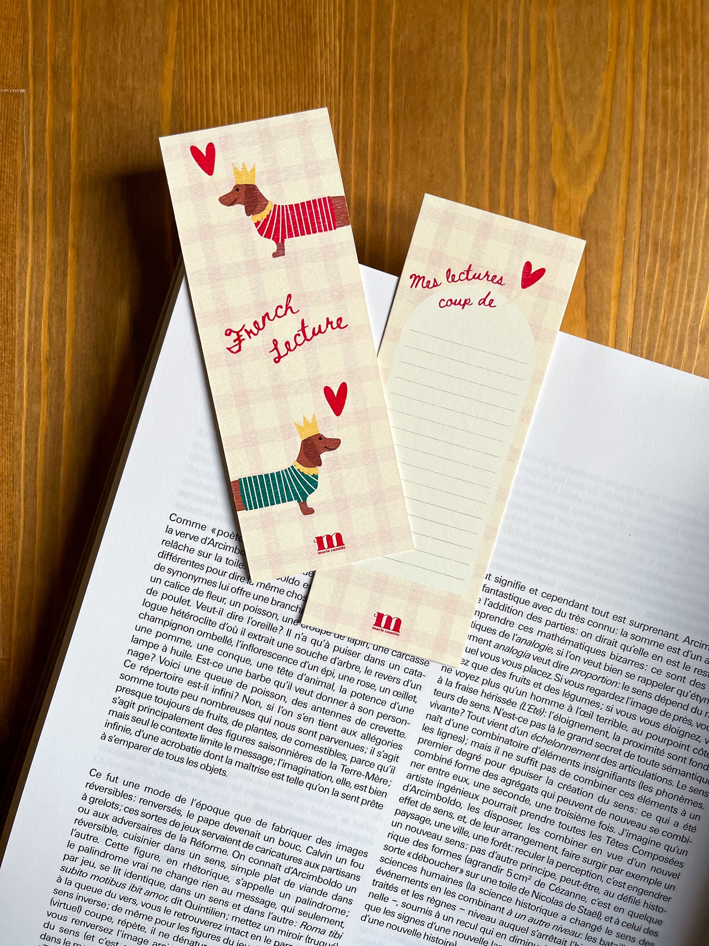 Marque-pages "French lecture"