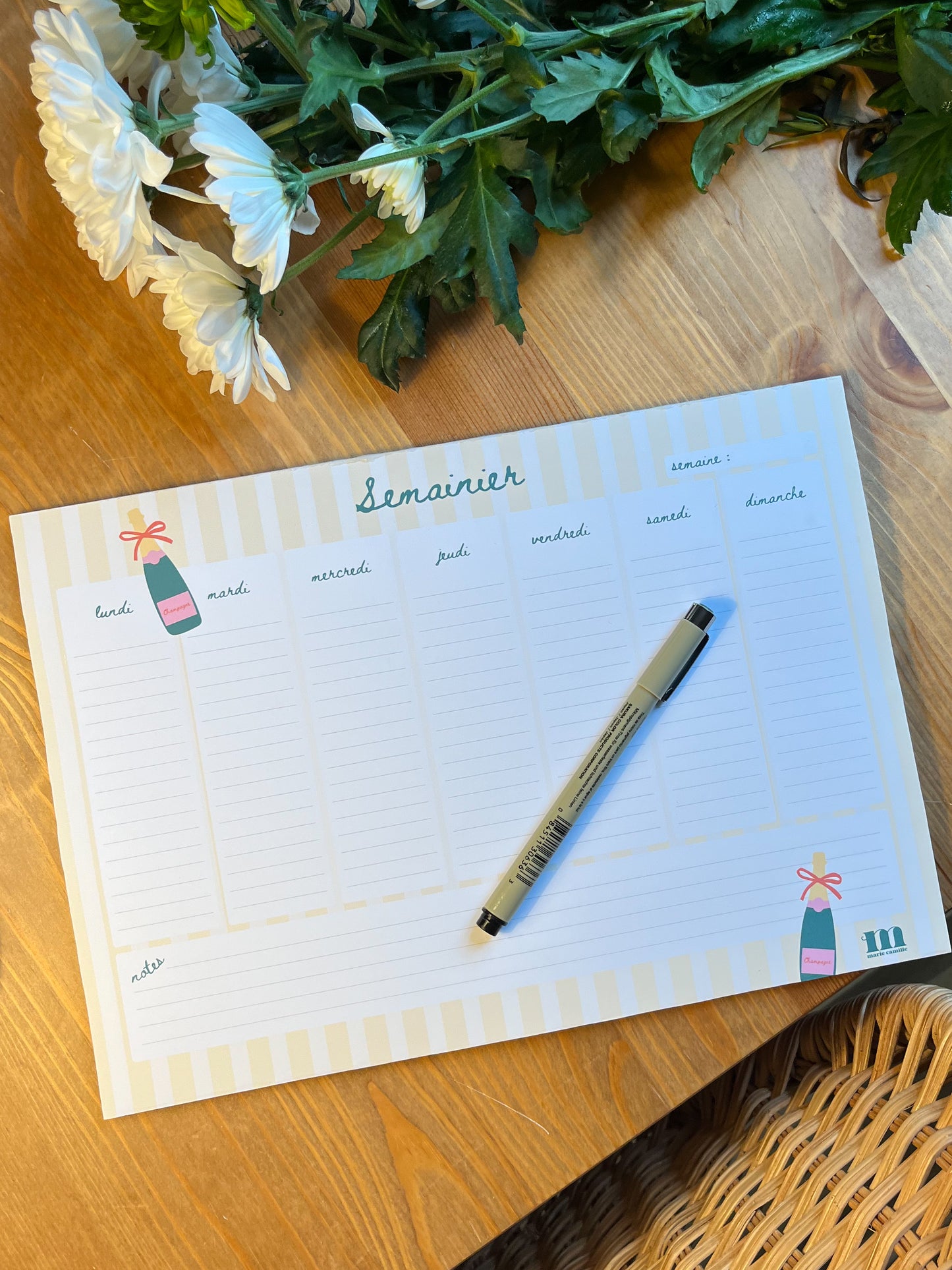 Semainier "Champagne lover"