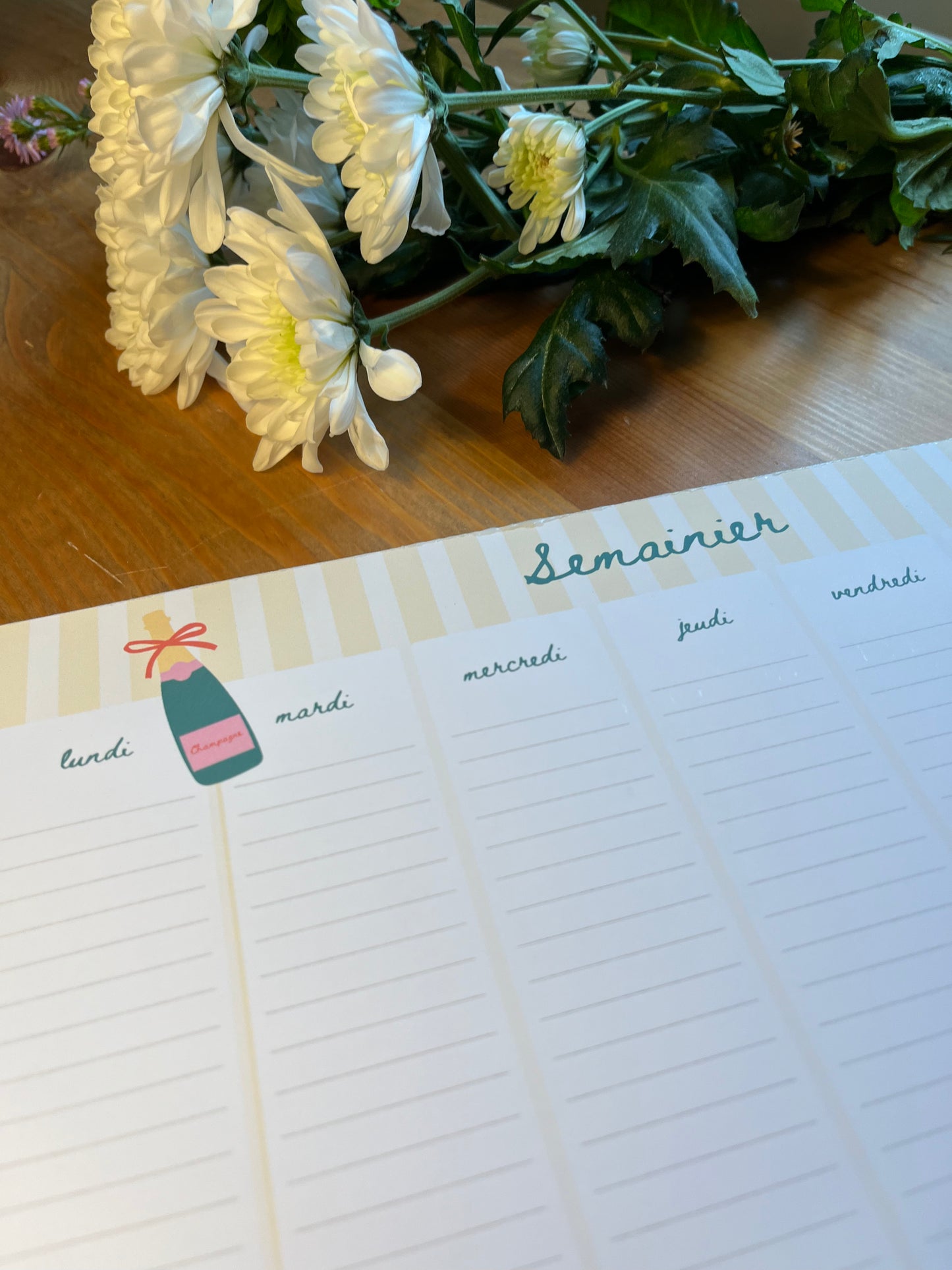 Semainier "Champagne lover"