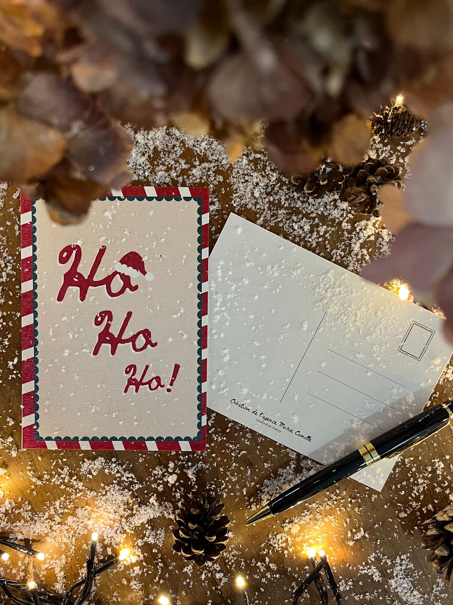 Carte postale "Ho ho ho"