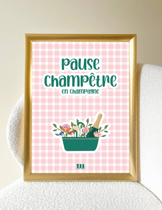 Affiche "Pause champêtre"
