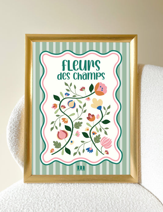 Affiche "Fleurs des champs"