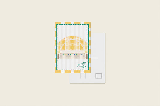 Carte postale "Les Halles du Boulingrin,  jaune"