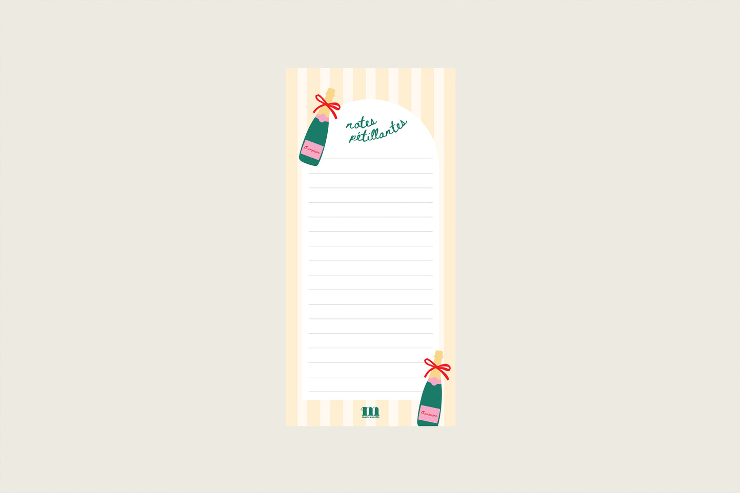 Bloc-notes "Champagne lover"