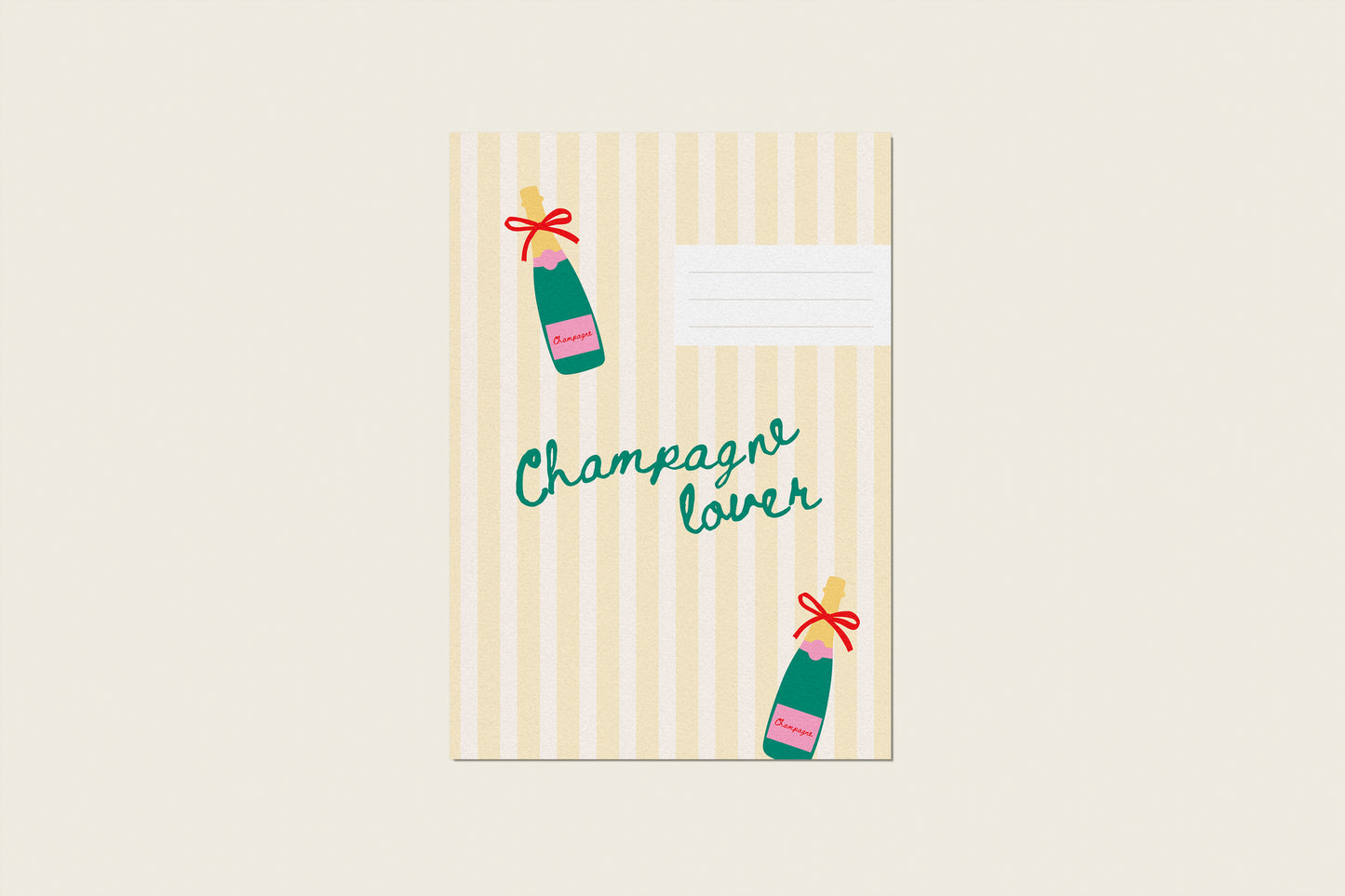 Carnet A5 "Champagne lover"