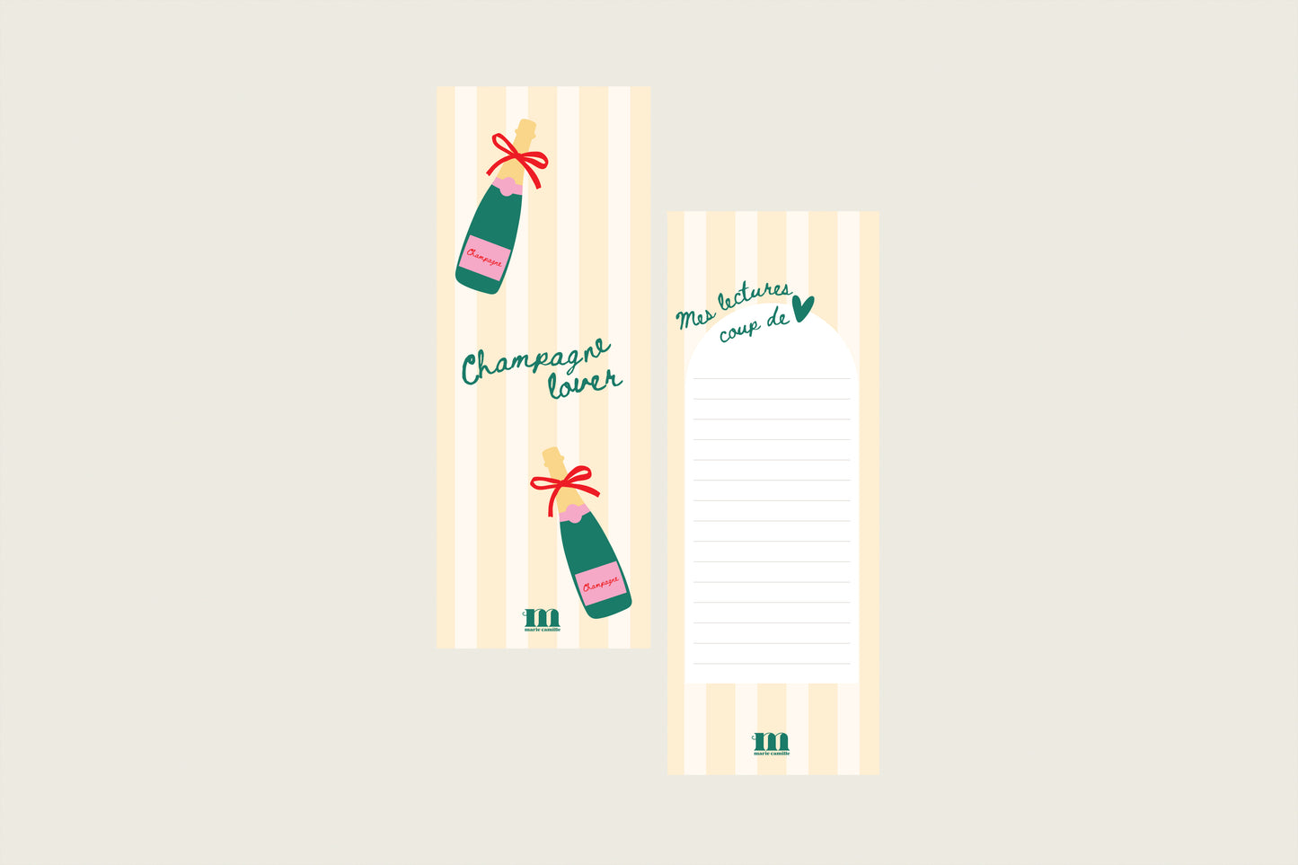 Marque-pages "Champagne lover"
