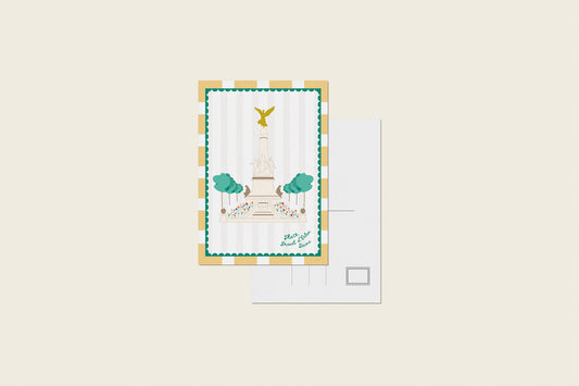 Carte postale "Place Drouet d'Erlon jaune"