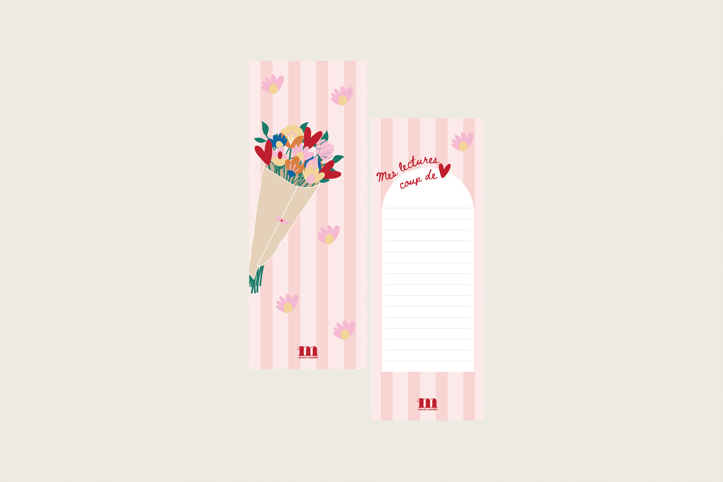 Marque-pages "Fleurs"