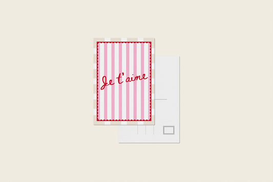 Carte postale "Je t'aime"