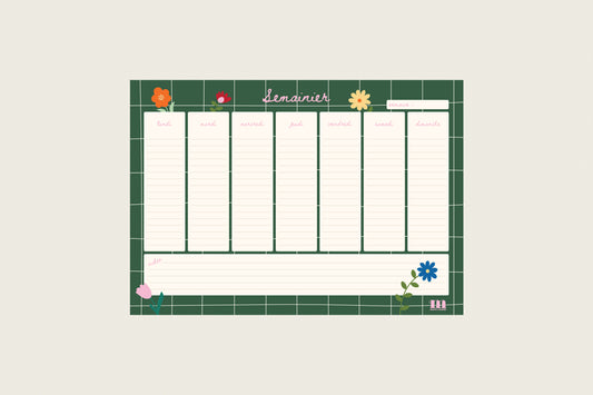 Semainier "La vie est belle"