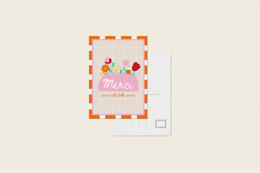 Carte postale "Merci pour cette belle année"