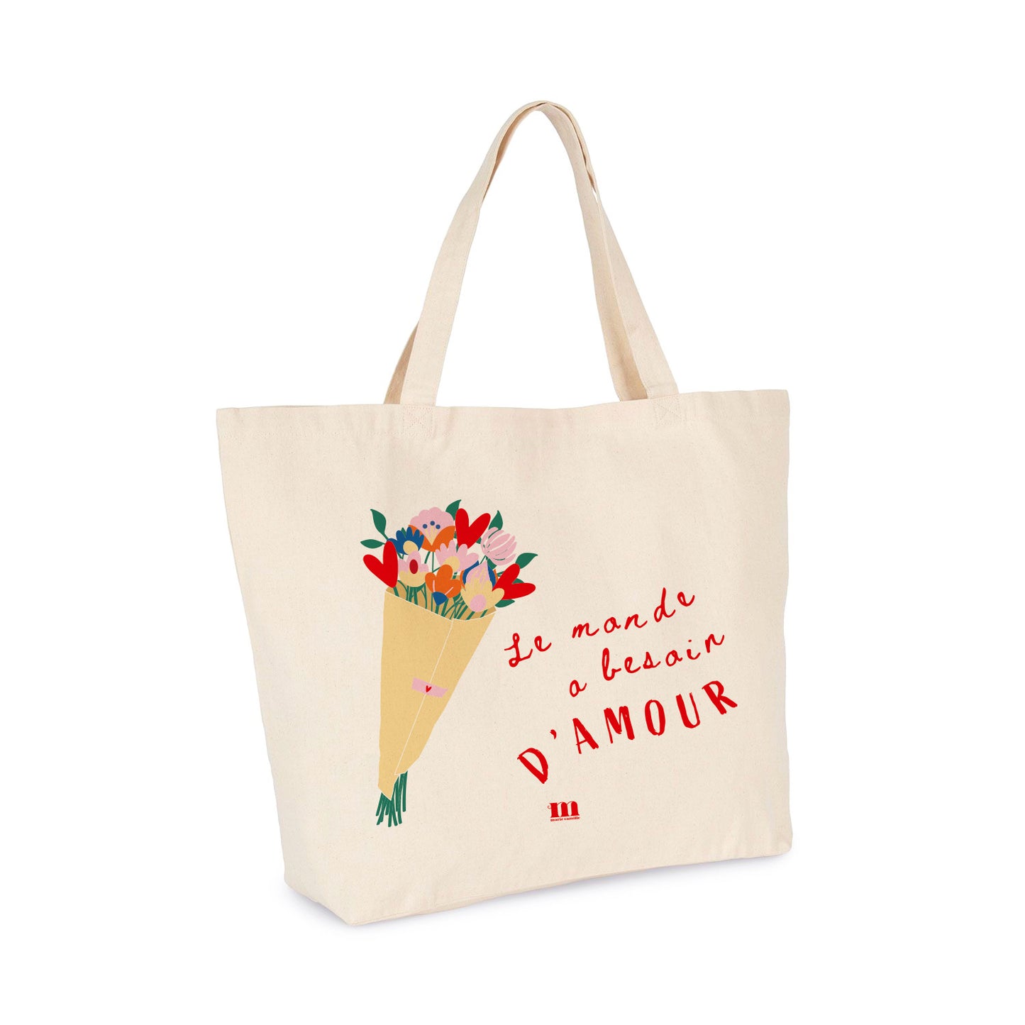 Cabas "Le monde a besoin d'amour"