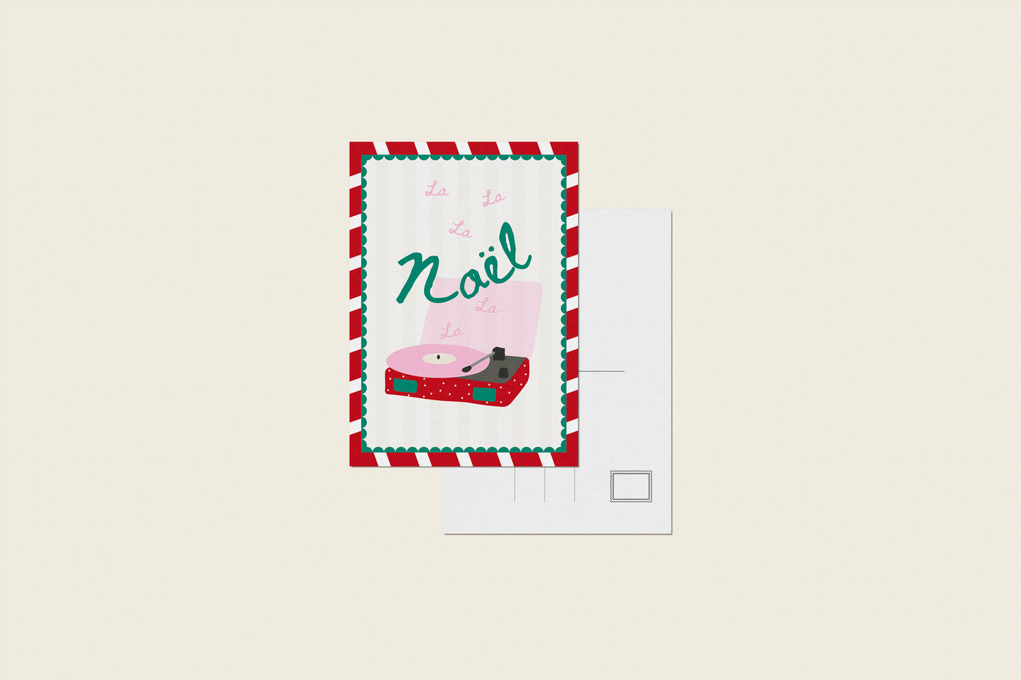 Carte postale "Noël La La La"
