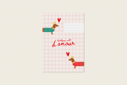 Carnet A5 "Quelques mots d'amour"