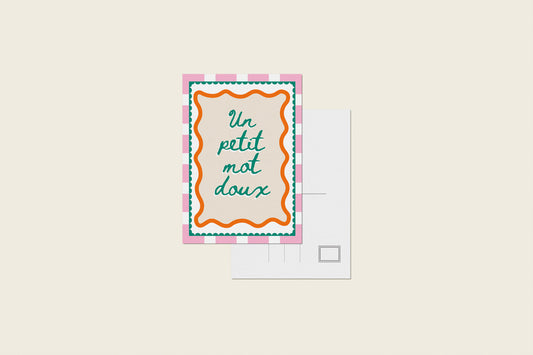 Carte postale "Un petit mot doux"