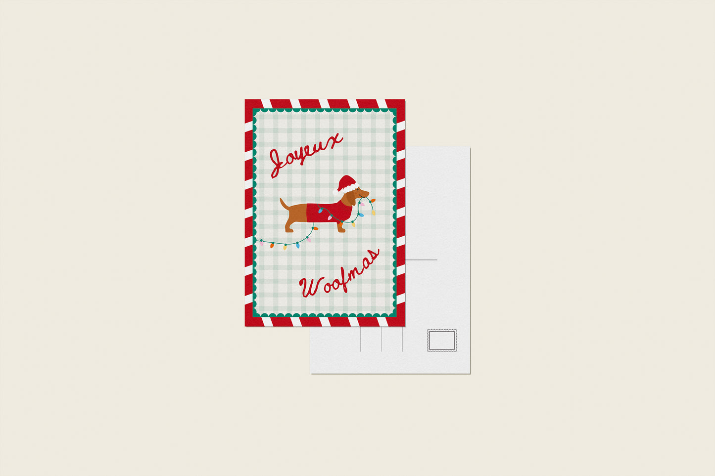 Carte postale "Joyeux woofmas"
